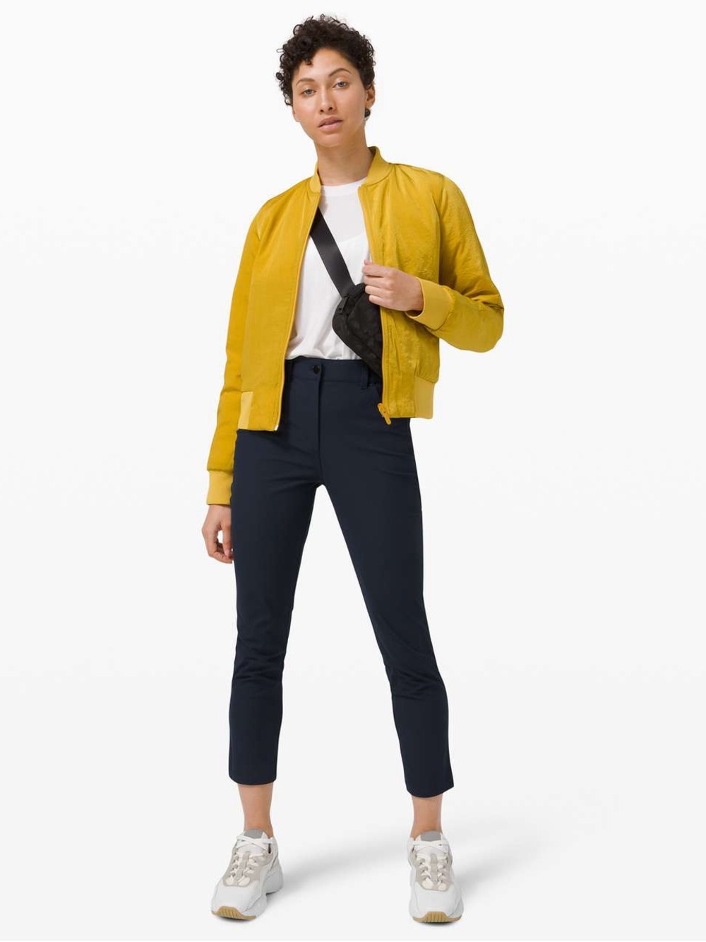 Lululemon Non-Stop Reversible Bomber Jacket Parachute Yellow Size 8